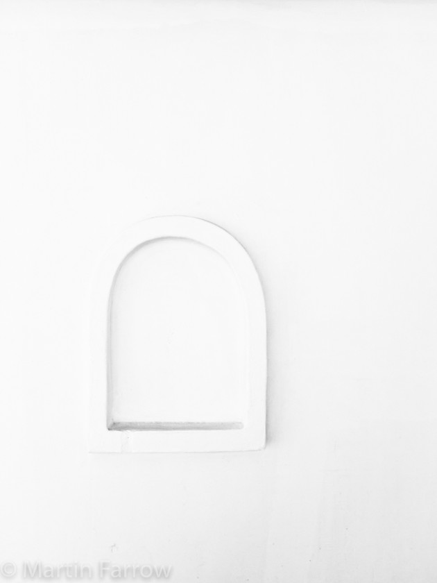 Alcove 
 White alcove in white wall 
 Keywords: Greece, Mykonos,wall,white,alcove,simple,high key